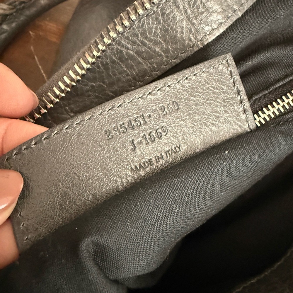 Balenciaga Agneau Giant 12 Work Anthracite/Grey Leather Handbag Purse - Picture 11 of 12